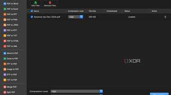 PDFgear compress files