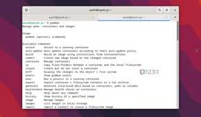 Running the Podman command in a Debian VM