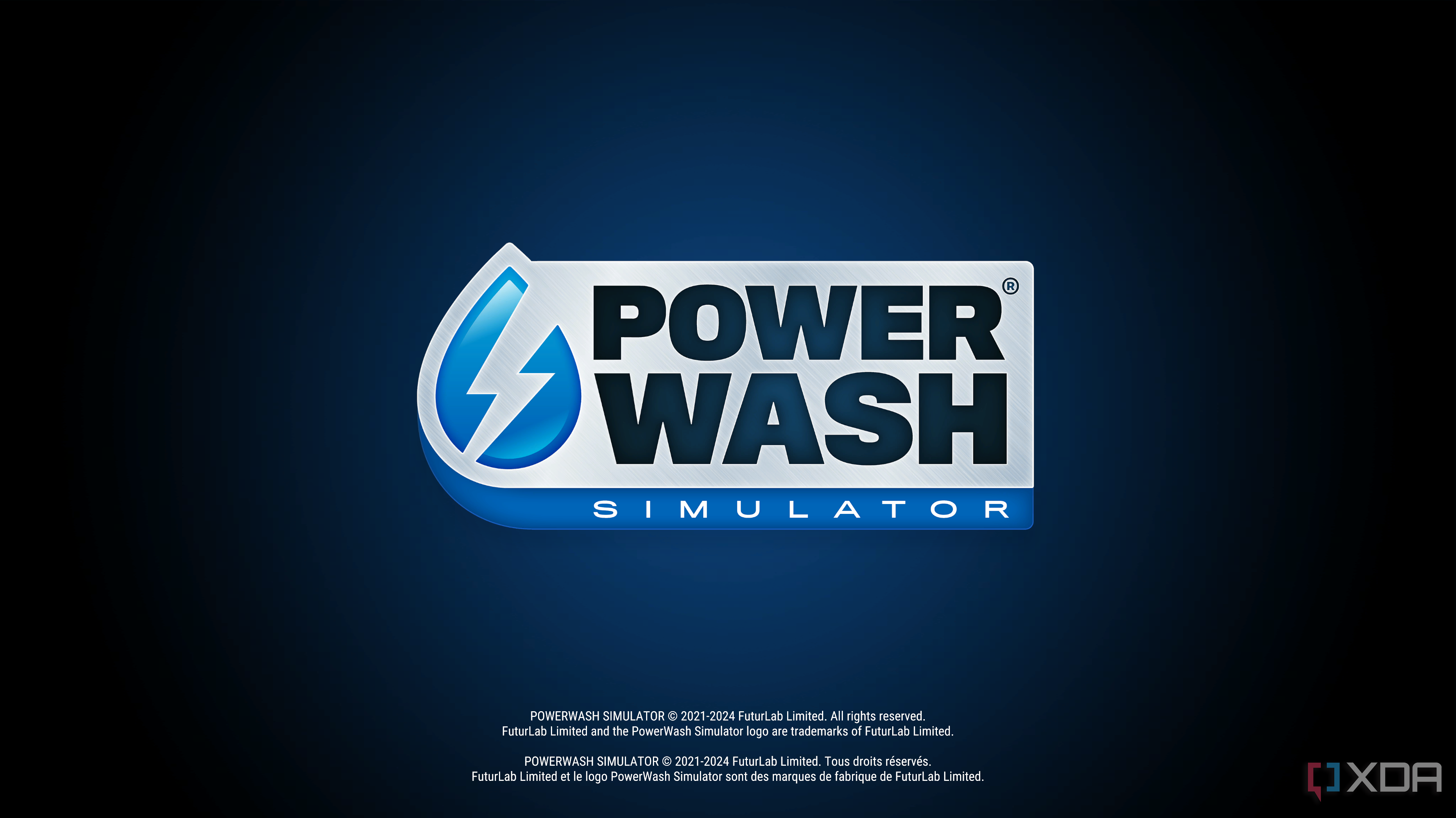 PowerWash Simulator opening screen
