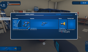 PowerWash Simulator tools menu