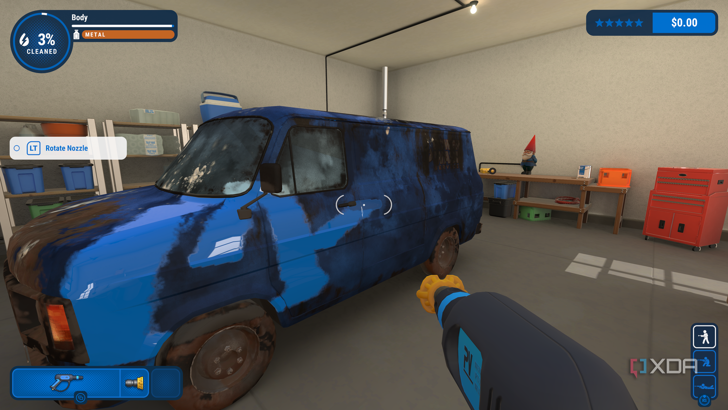 Washing a van in PowerWash Simulator