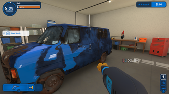 Washing a van in PowerWash Simulator