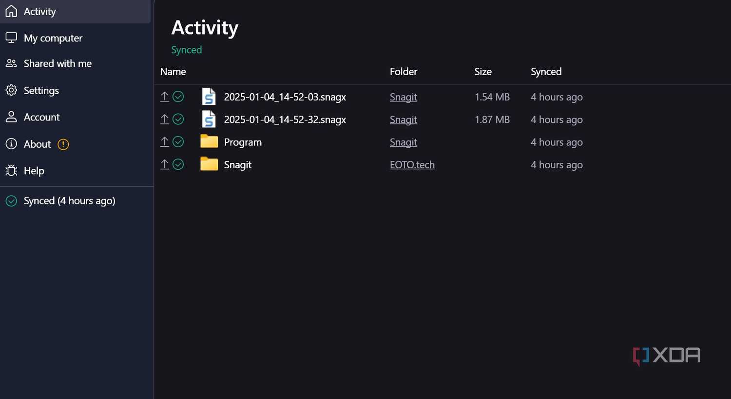 Proton Drive activity