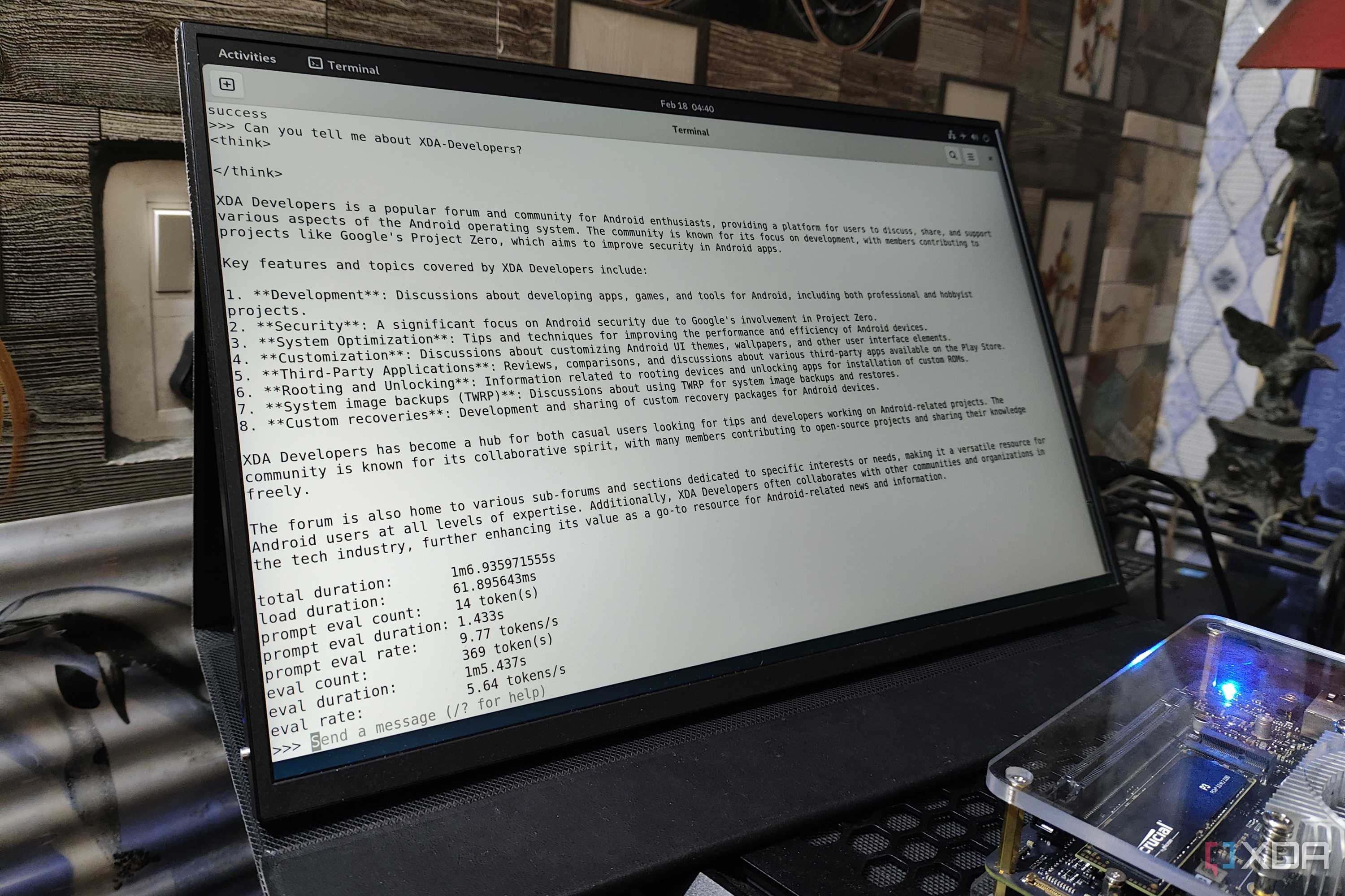 Running DeepSeek on the Radxa Orion