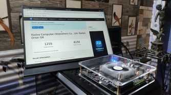 The Geekbench score of the Radxa Orion O6