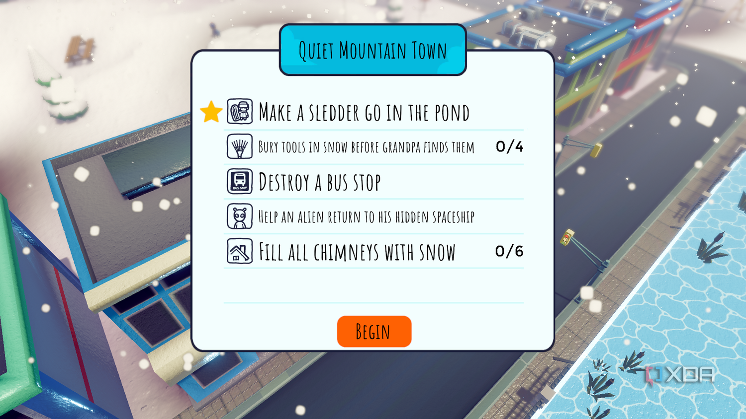 Quest objectives in Rain on Your Parade