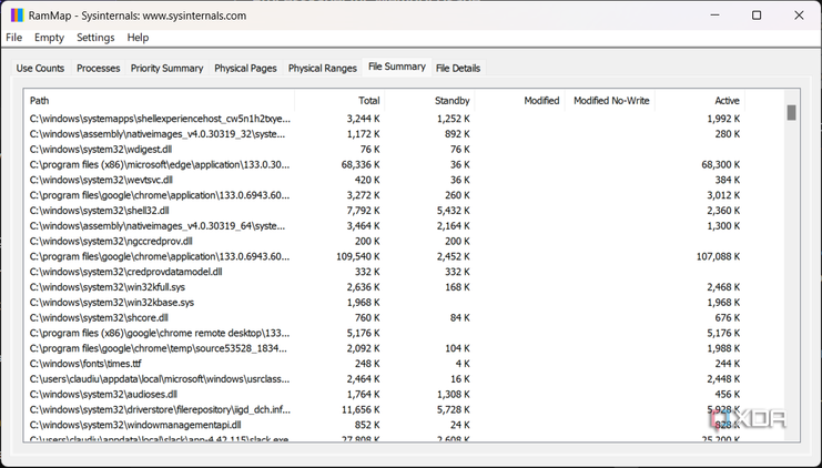 Rammap Mapped File 5 most useful SysInternals tools for optimizing your Windows PC