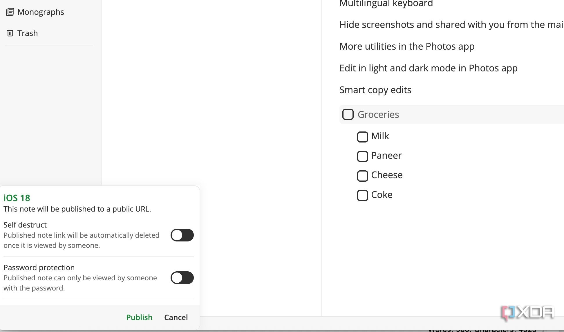 Notesnook publish notes