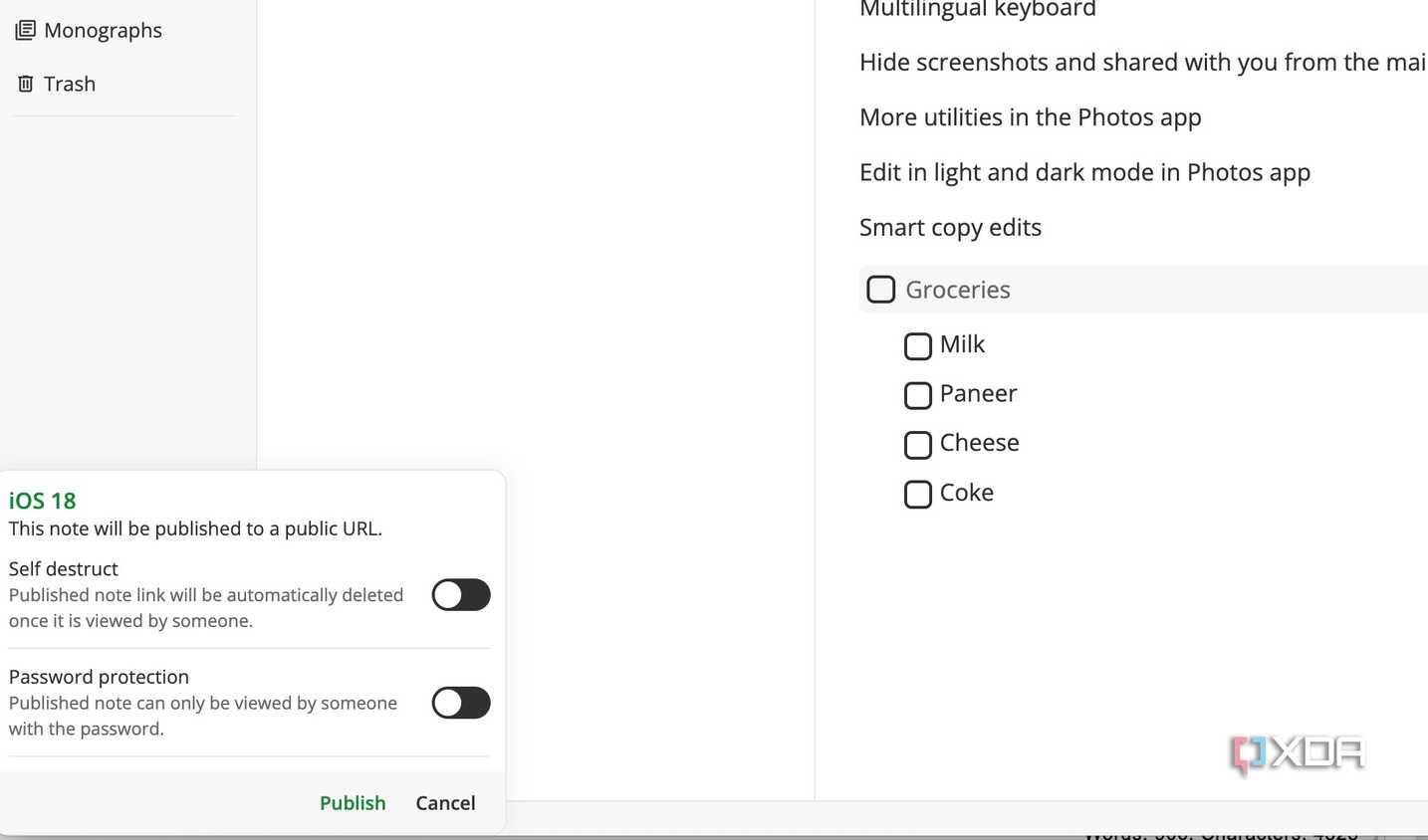 Notesnook publish notes