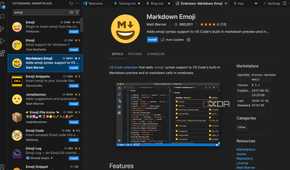 VS Code emoji extension