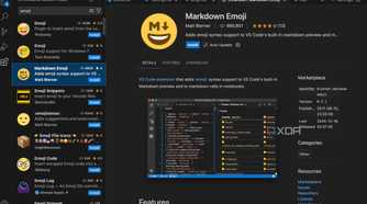VS Code emoji extension