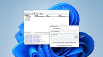 Screenshot of RoboTask on Windows 11 showing the option to enter a license key
