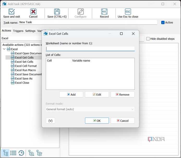 RoboTask working on Excel sheets