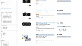 RTX 50 series listings on BestBuy
