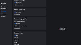 RustDesk display settings