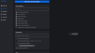 RustDesk security settings