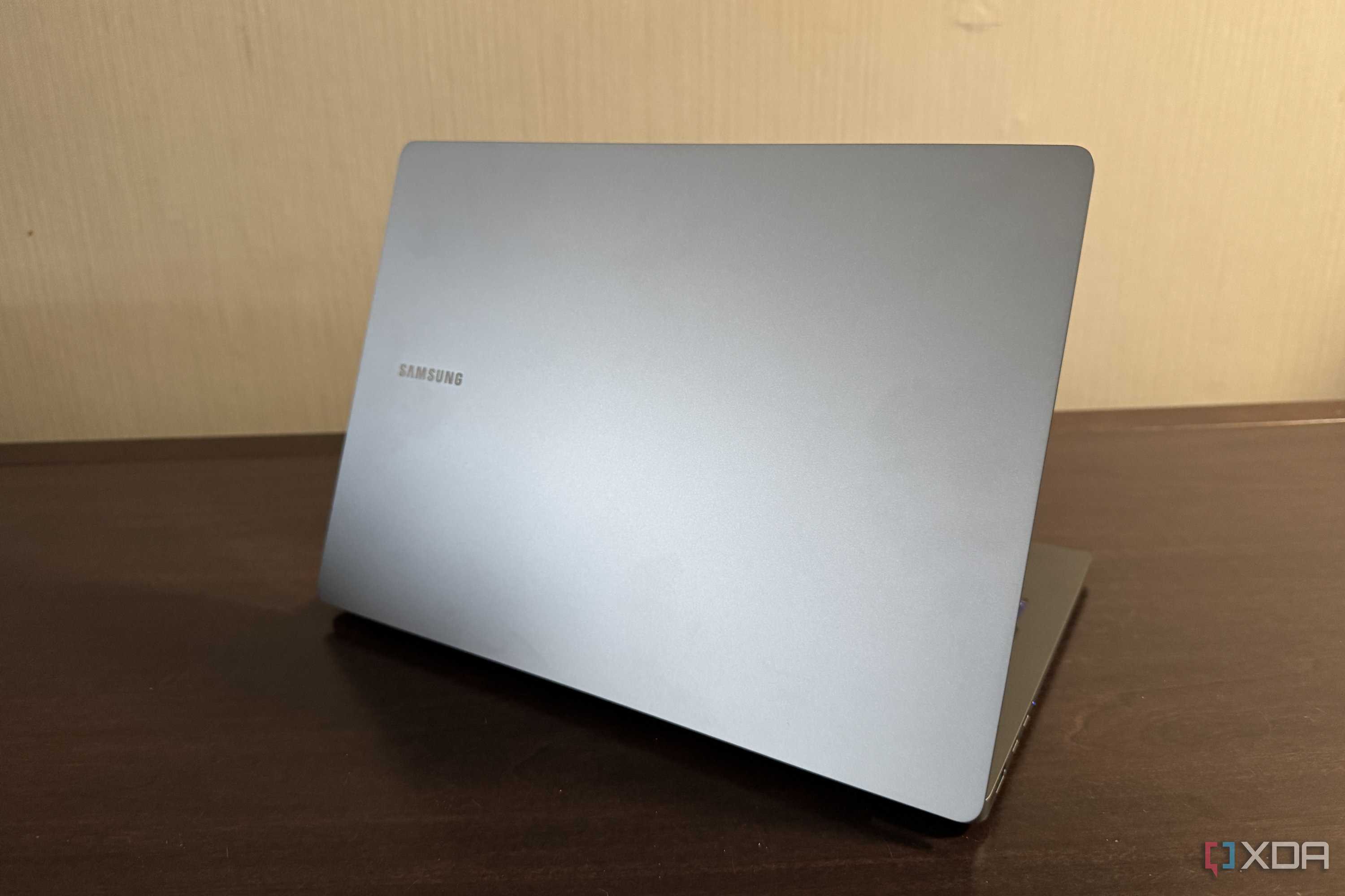 samsung galaxy book 5 pro seen from the top of the screen lid