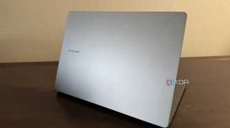 samsung galaxy book 5 pro seen from the top of the screen lid