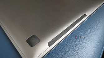 samsung galaxy book 5 pro showing the speaker on one side of the bottom