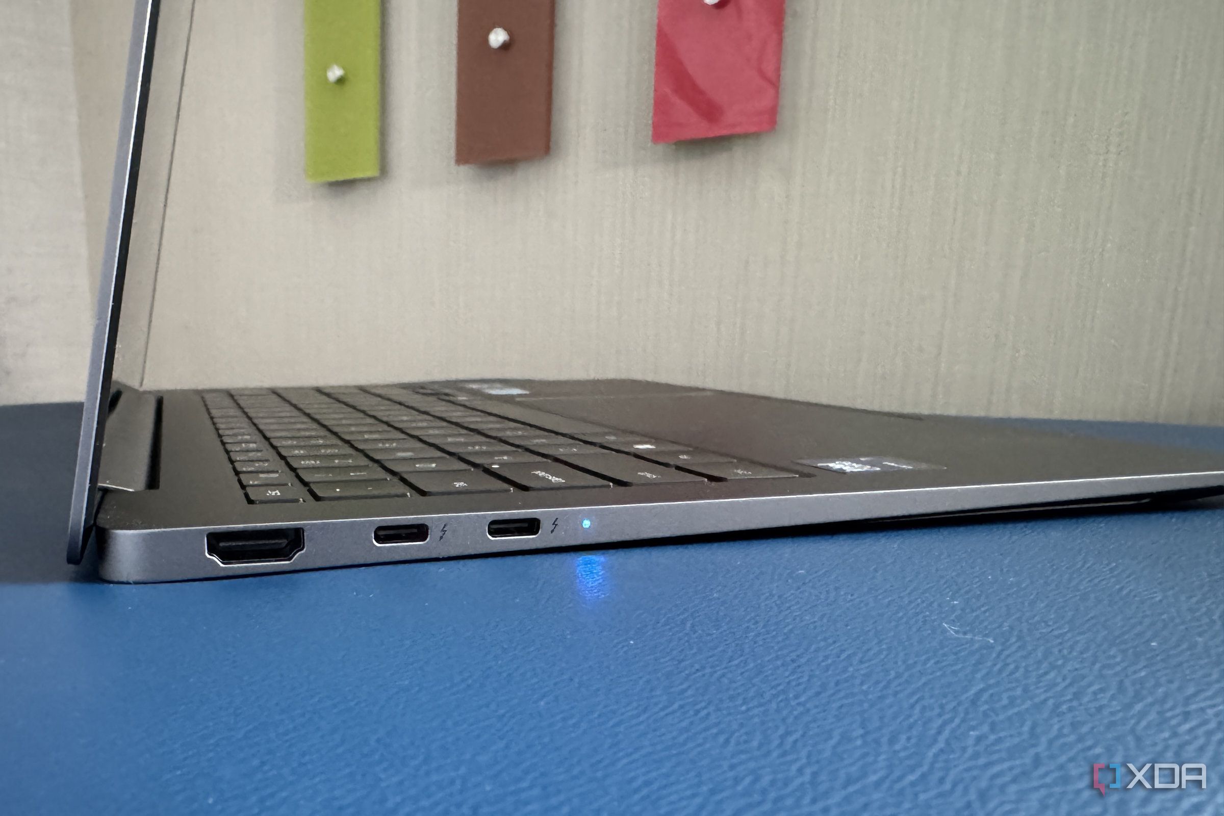 samsung galaxy book 5 pro seen from the left edge