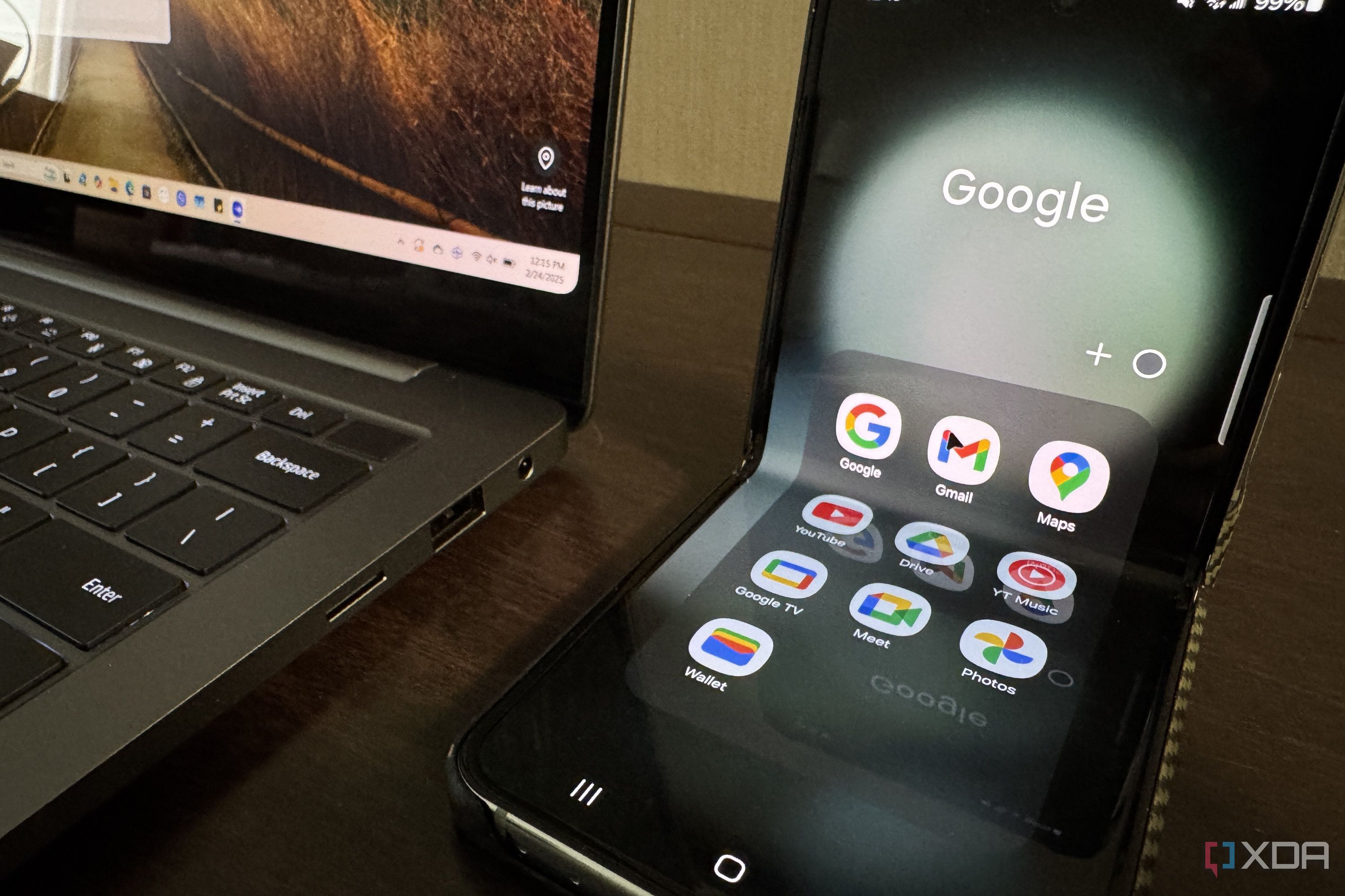samsung galaxy book 5 pro showing multi control on a galaxy z flip 5