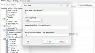 Schedule ping host