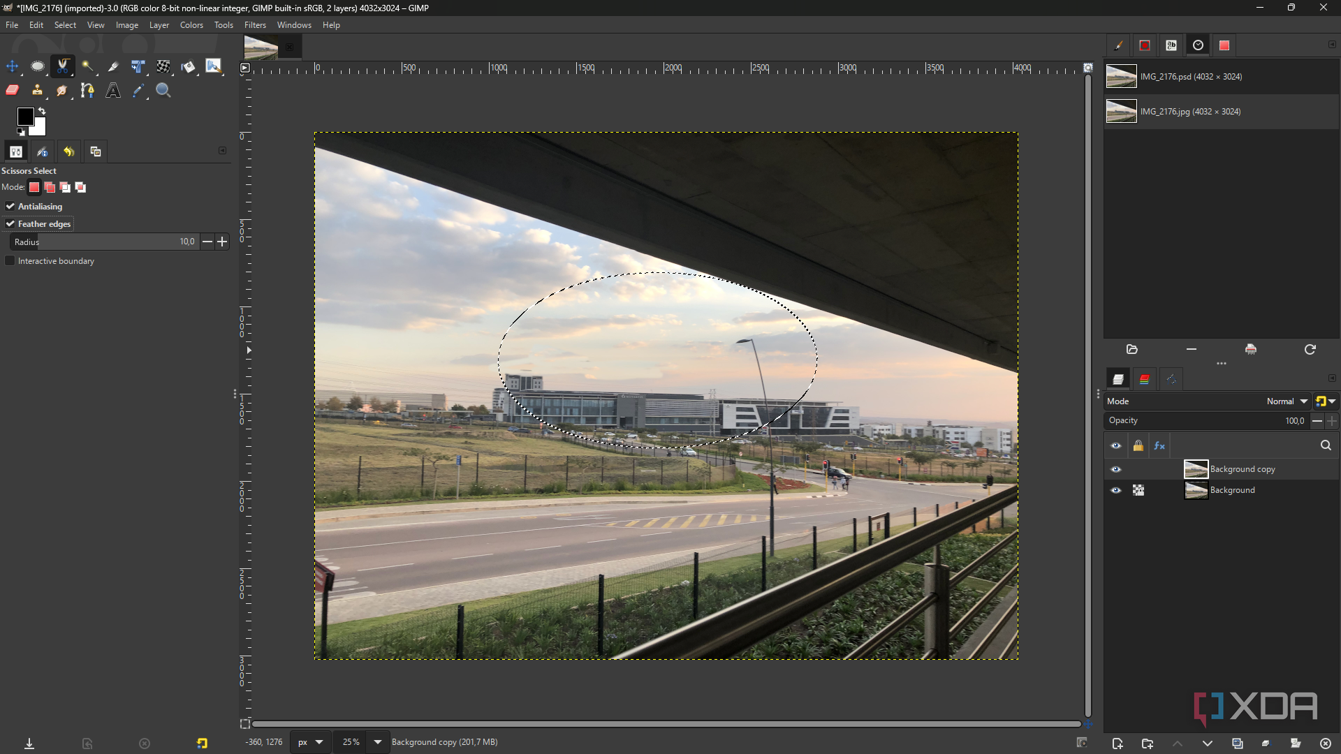 Scissors select in GIMP 3.0