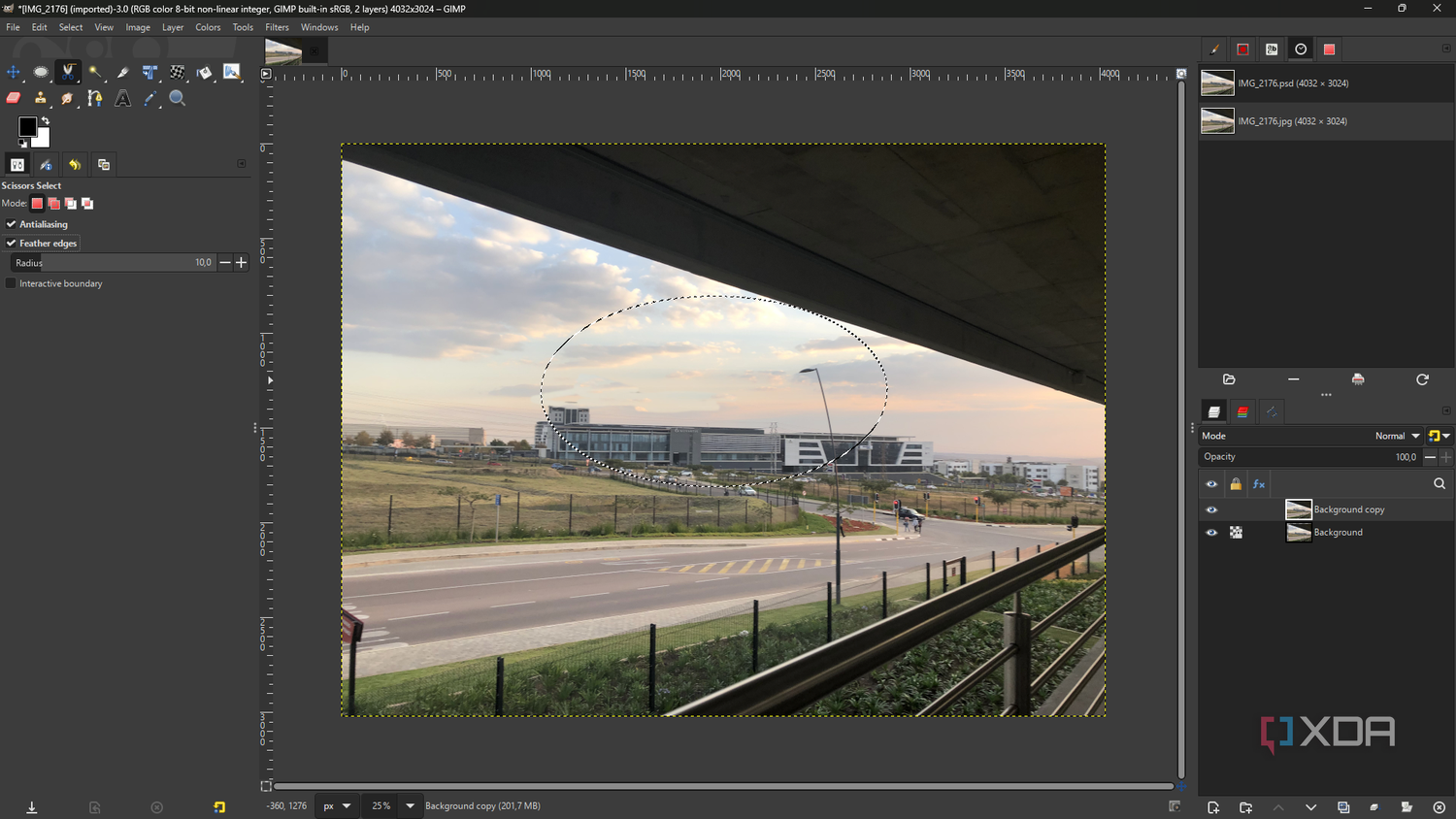 Scissors select in GIMP 3.0