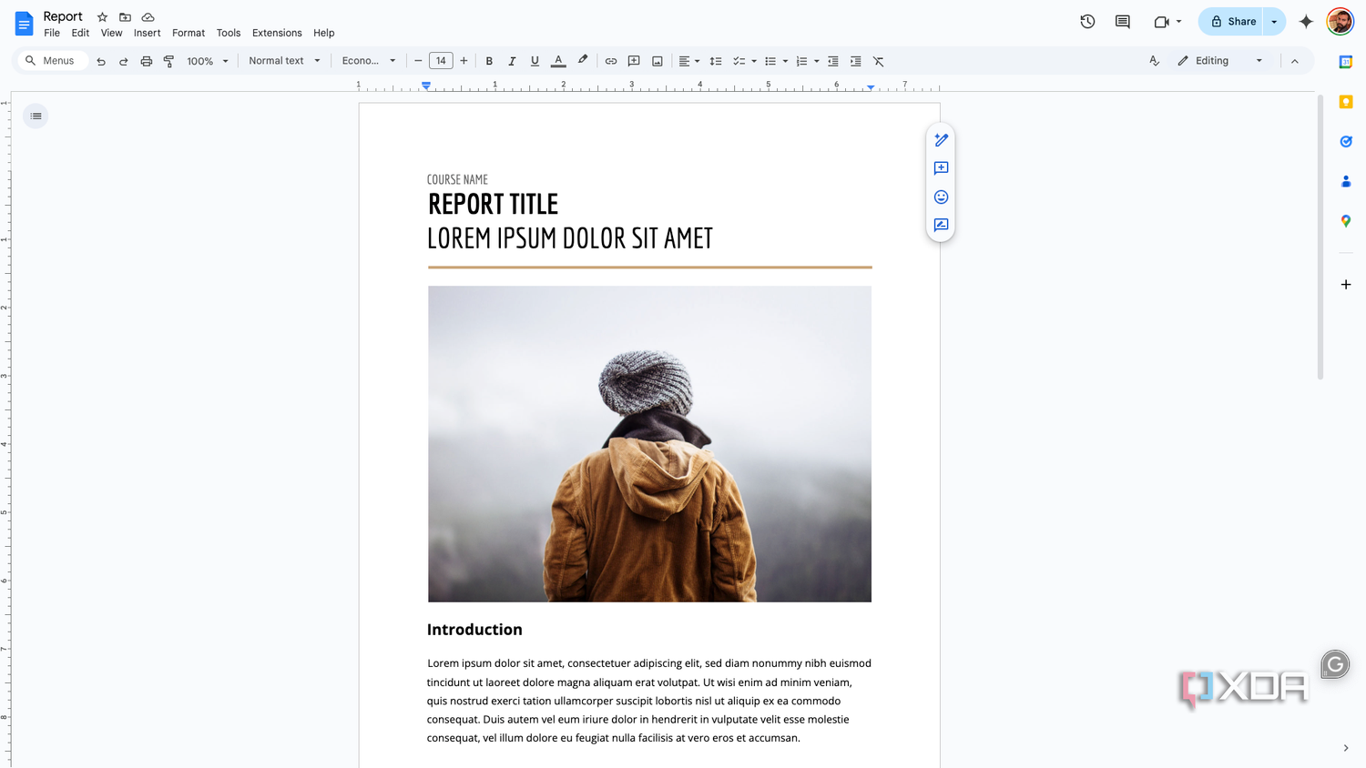 A screenshot of a Google Doc.