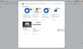 A screenshot of various Google Doc add-ons.