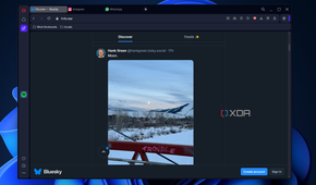opera showing a secondary workspace with different tabs