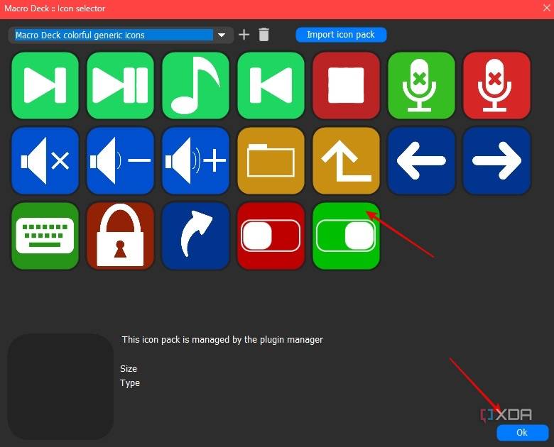 Select a relevant icon