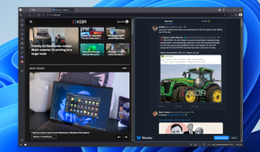 Screenshot of Split view in Vivaldi