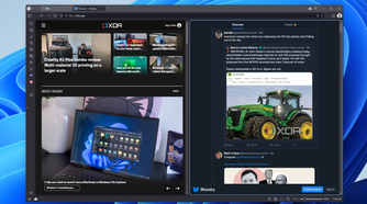Screenshot of Split view in Vivaldi