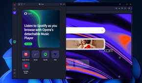 the spotify player in opera