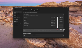 Screenshot of Start11 cusotmization options for the list of shortcuts shown on the right side of the Windows 7 style Start menu