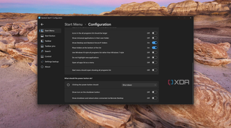 Screenshot of Start11 Start menu configurations for the Windows 7 style menu