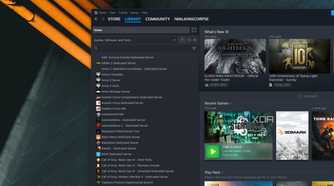 screenshot of steam account showing dedicated server software list