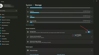 storage sense on