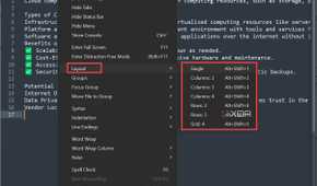 Sublime split view from Layout
