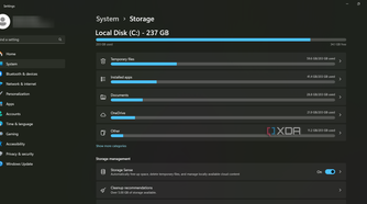 System Storage management