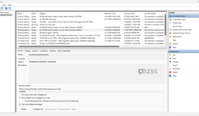 The main windows of Task Scheduler in Windows 11