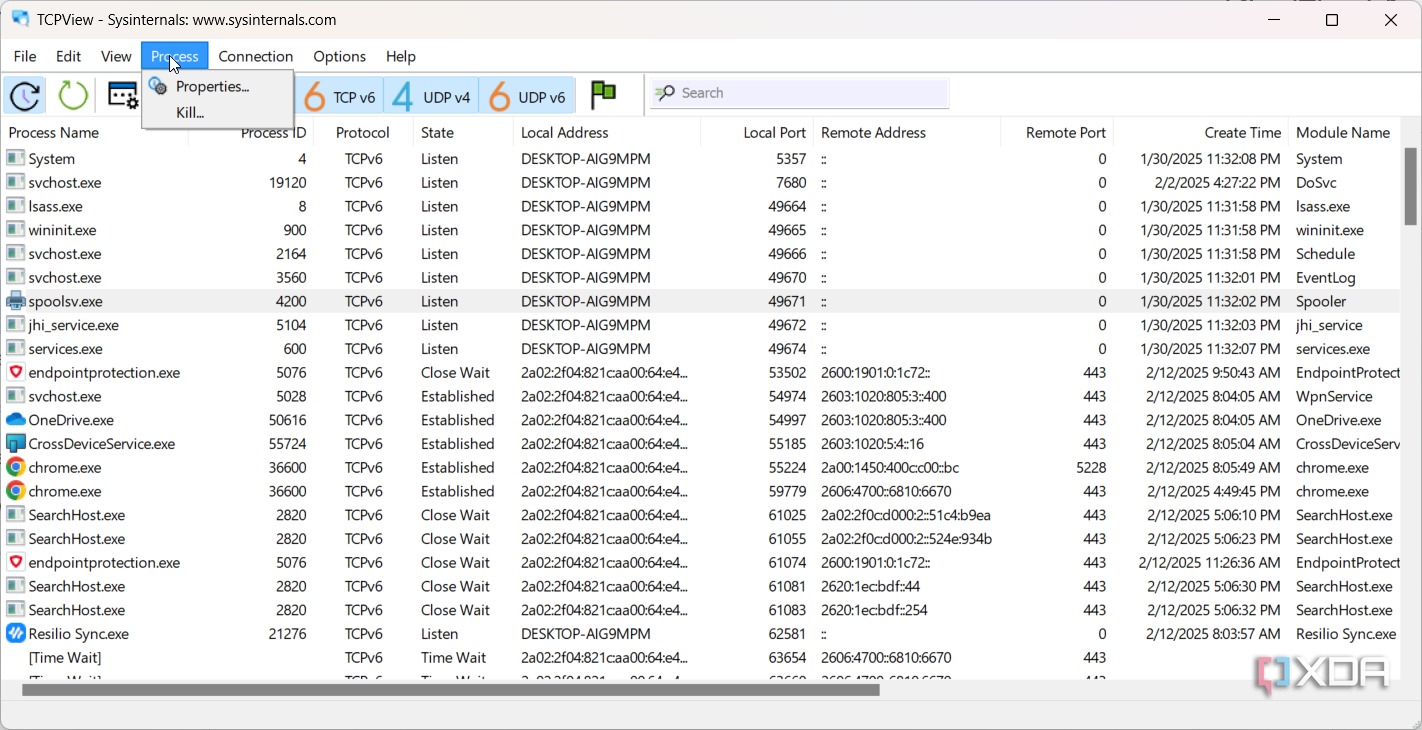 Tcpview Process Explorer 5 most useful SysInternals tools for optimizing your Windows PC