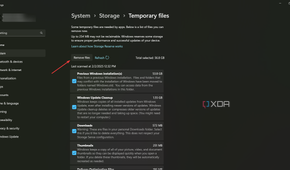 Temporary files Remove files