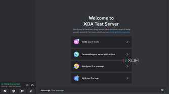 Screenshot of text to speech in Discord