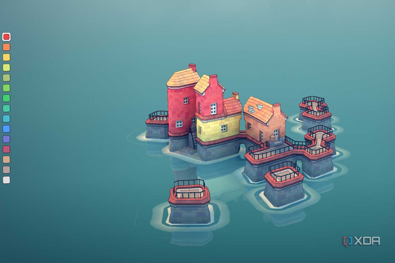screenshot of townscaper