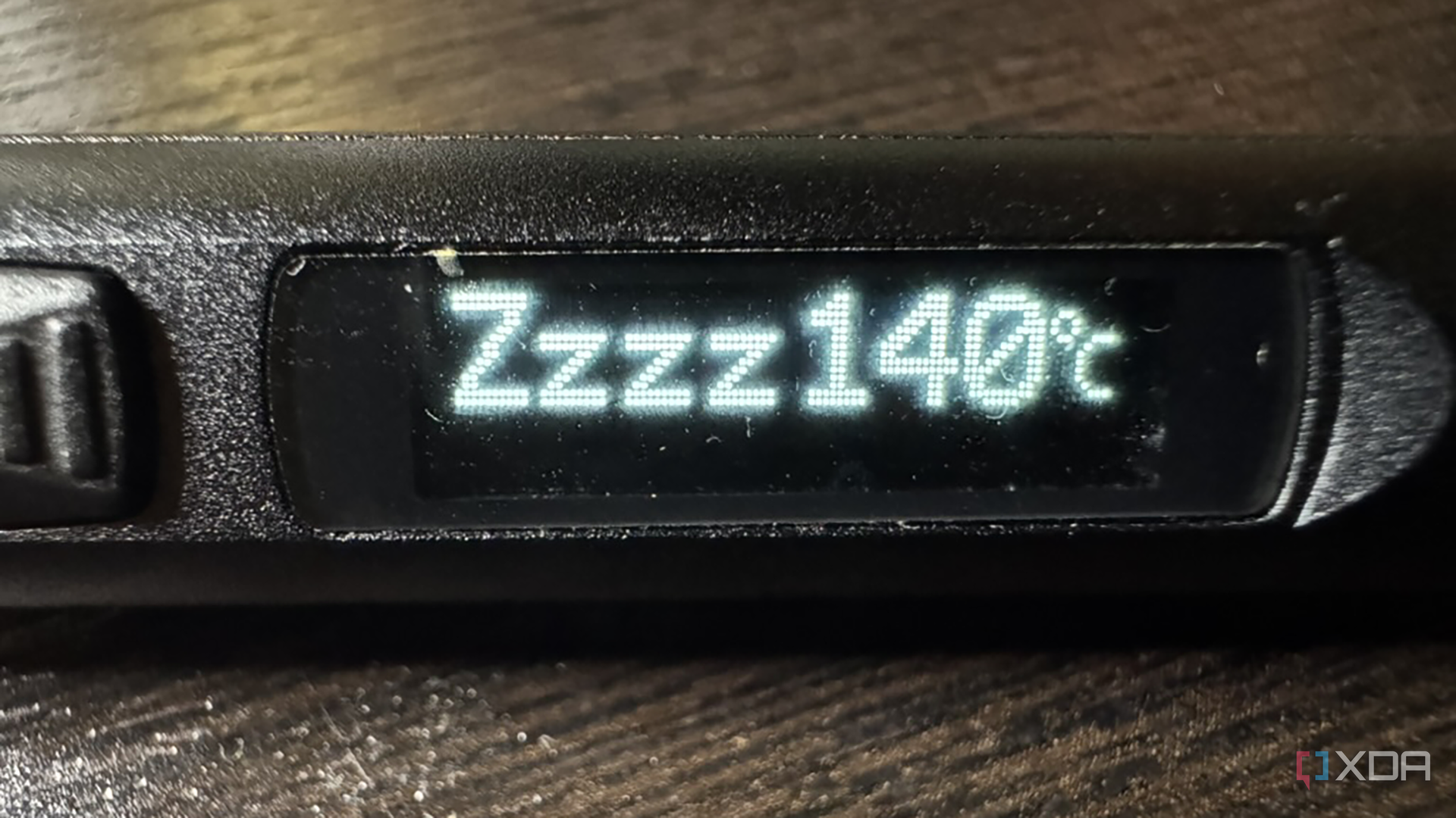 TS80P soldering iron in sleep mode