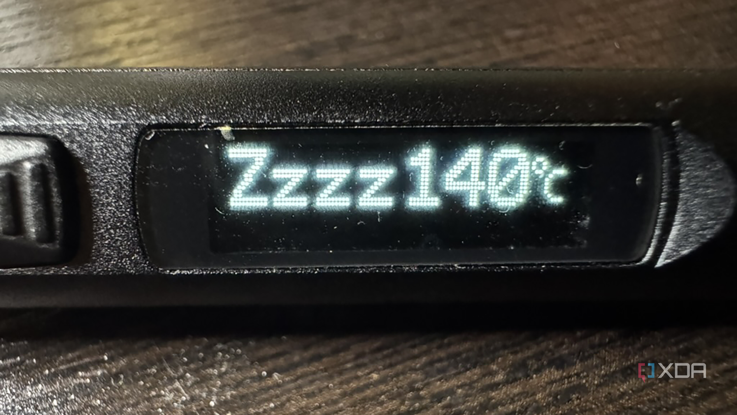 TS80P soldering iron in sleep mode
