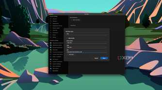 Screenshot of Ueli settings showing a workflow with an action being created to open a URL