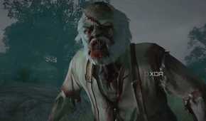 A screenshot from Red Dead Redemption Undead Nightmare, showing Uncle, a character from the game, turning into a zombie.